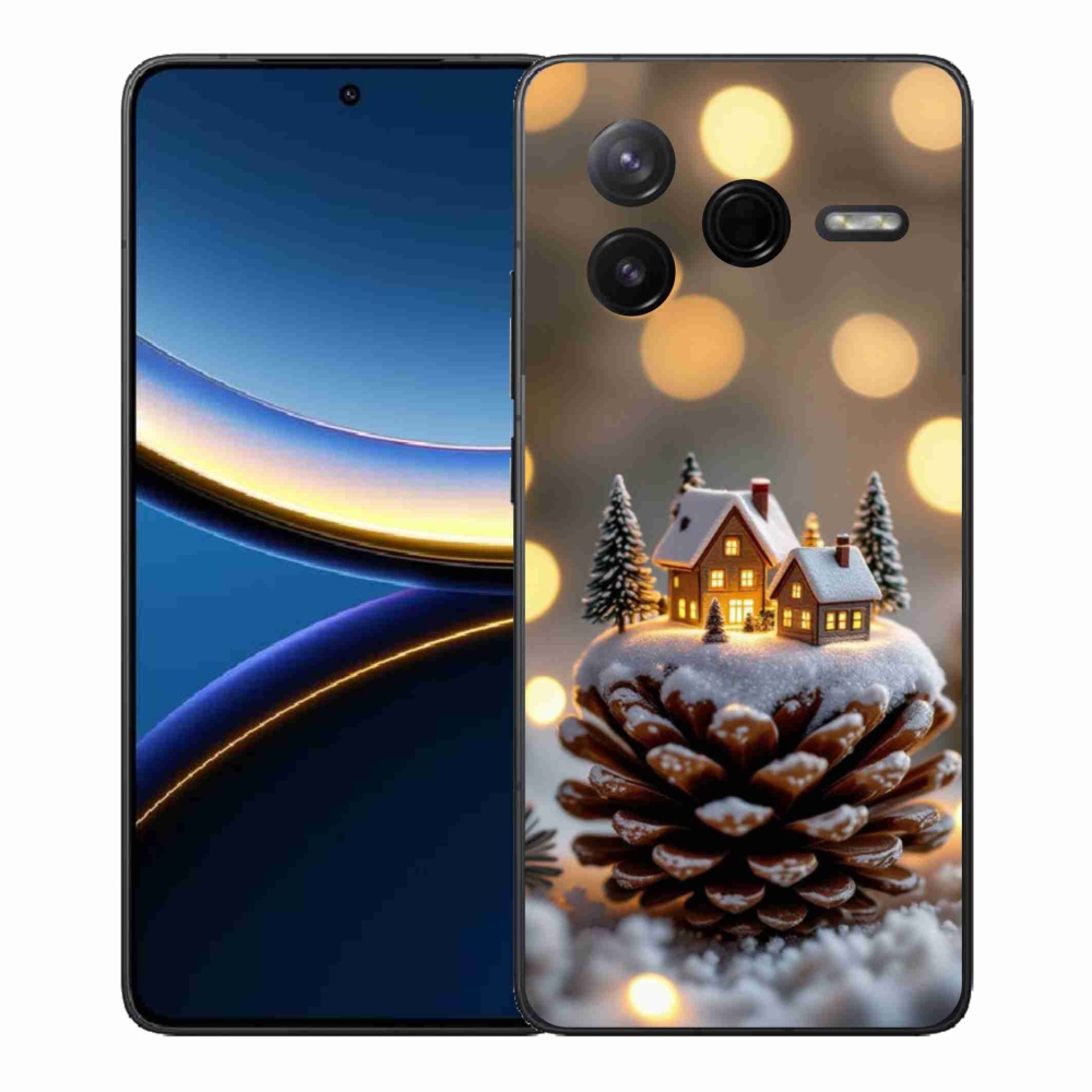 Gél borítás mmCase a Xiaomi Poco F7 Pro számára - téli falu