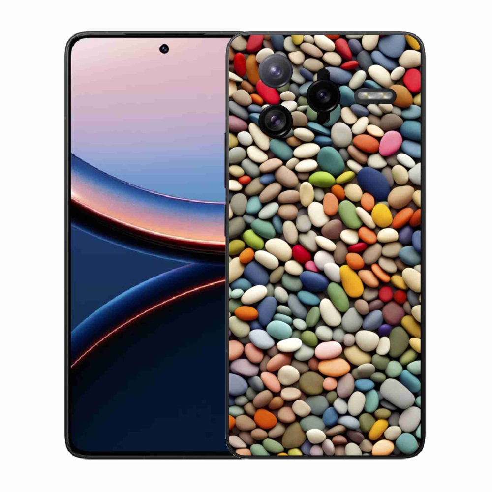 Gél borítás mmCase a Xiaomi Poco F7 Ultra számára - színes strasszkövek 2