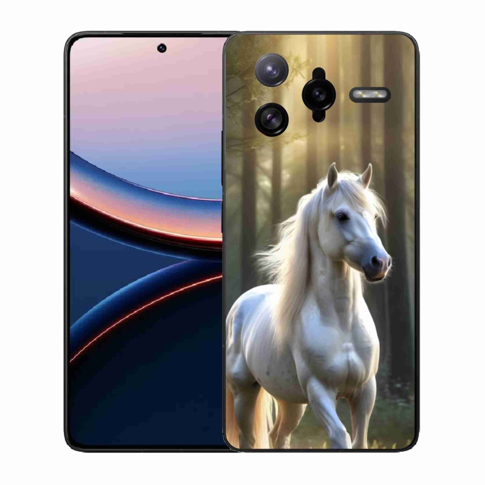 Gél borítás mmCase a Xiaomi Poco F7 Ultra számára - fehér ló 3