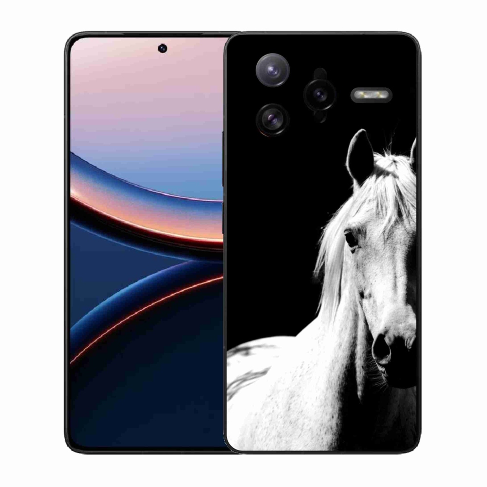 Gél borítás mmCase a Xiaomi Poco F7 Ultra számára - fehér ló 5