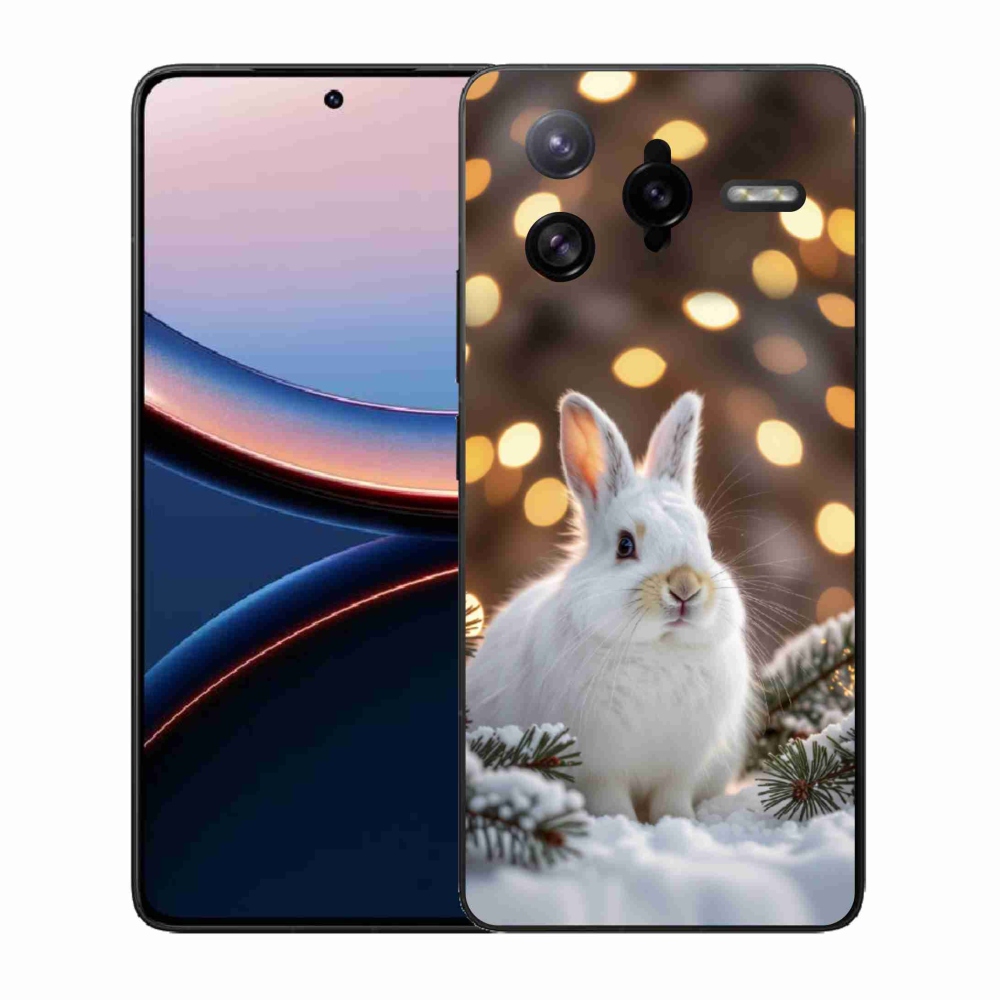 Gél borító mmCase a Xiaomi Poco F7 Ultra számára - fehér nyúl
