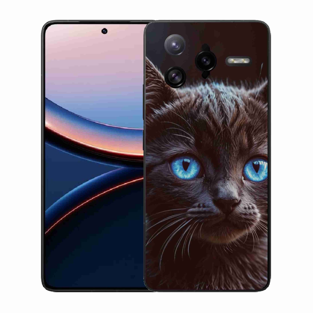 Gél borítás mmCase a Xiaomi Poco F7 Ultra számára - fekete cica 2