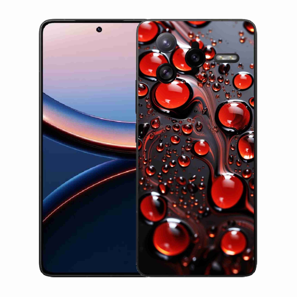 Gél borítás mmCase a Xiaomi Poco F7 Ultra számára - piros csepp 2