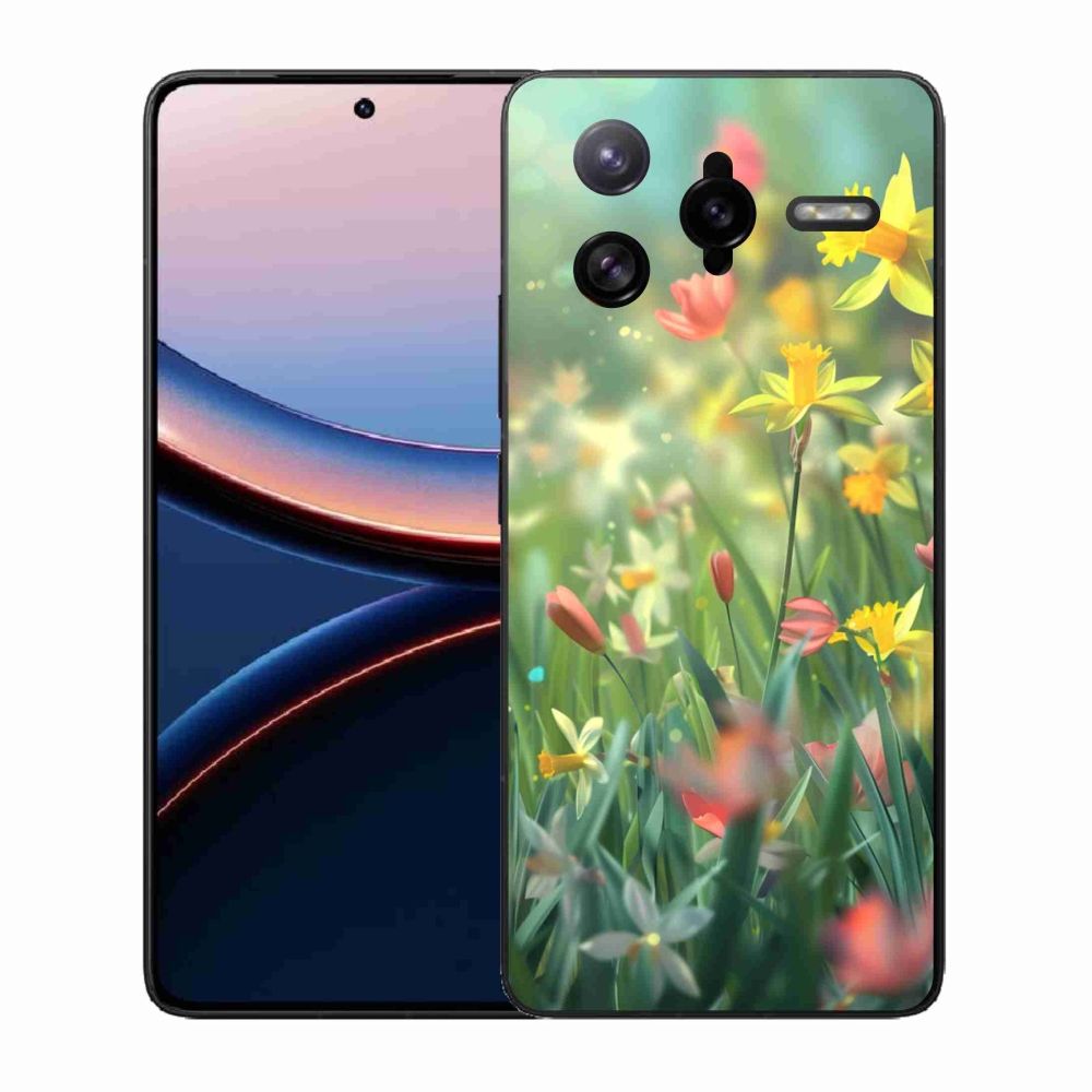 Gél borító mmCase a Xiaomi Poco F7 Ultra számára - tavaszi virágok