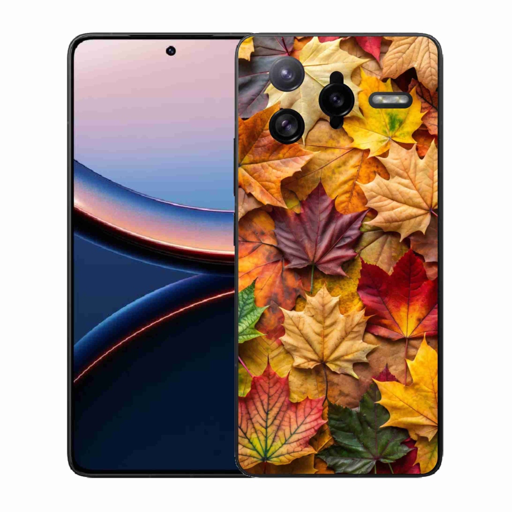 Gél borítás mmCase a Xiaomi Poco F7 Ultra számára - juharlevelek 2