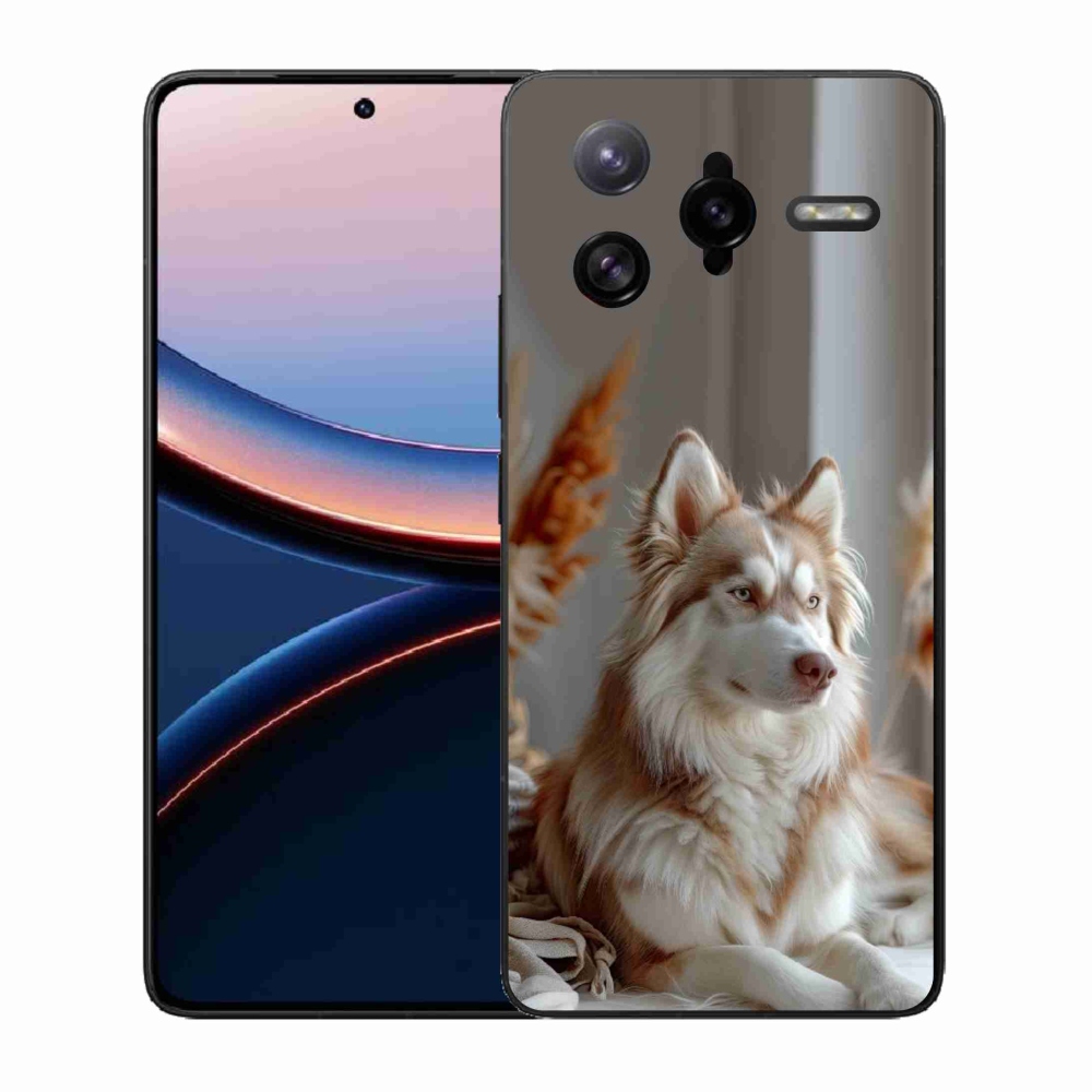 Gél borítás mmCase a Xiaomi Poco F7 Ultra számára - csendes szibériai husky