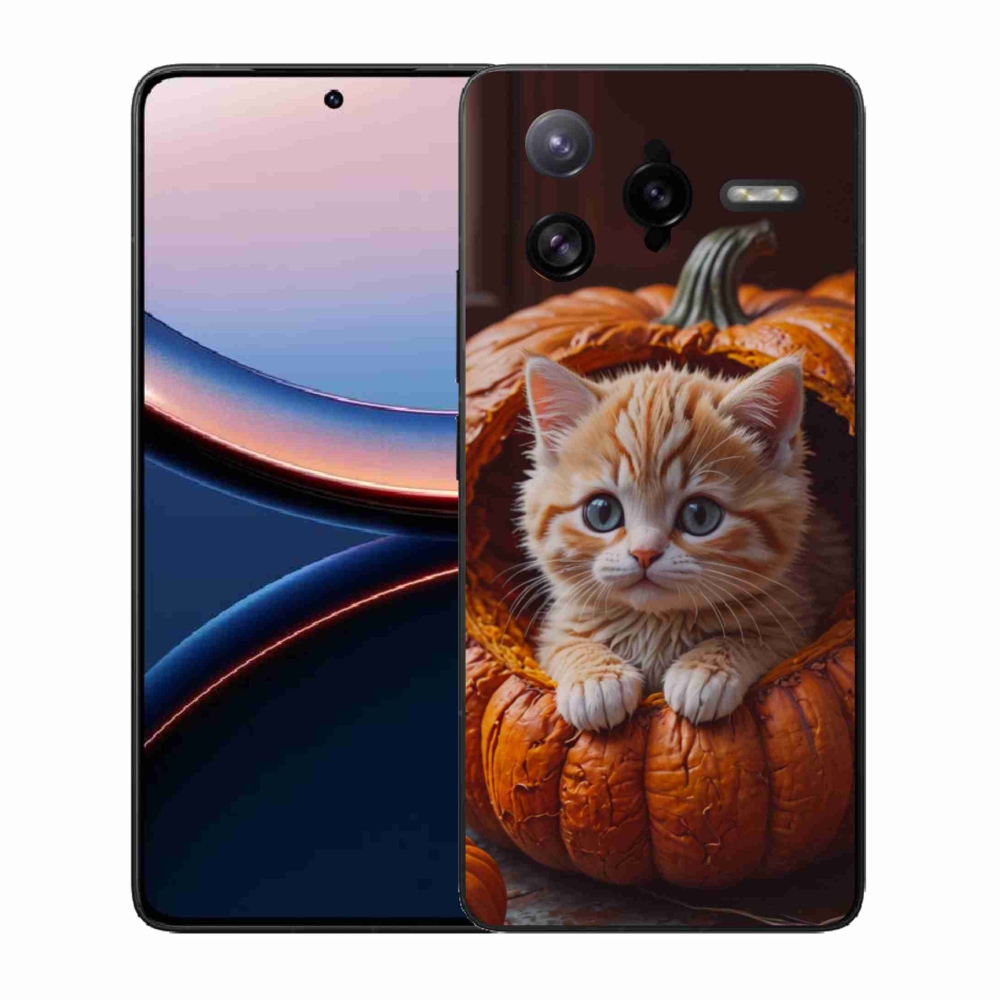 Gél borítás mmCase a Xiaomi Poco F7 Ultra számára - cica és tök 2