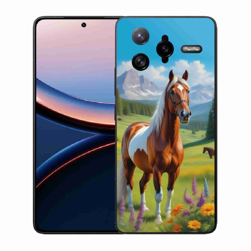 Gél borítás mmCase a Xiaomi Poco F7 Ultra számára - ló a réten