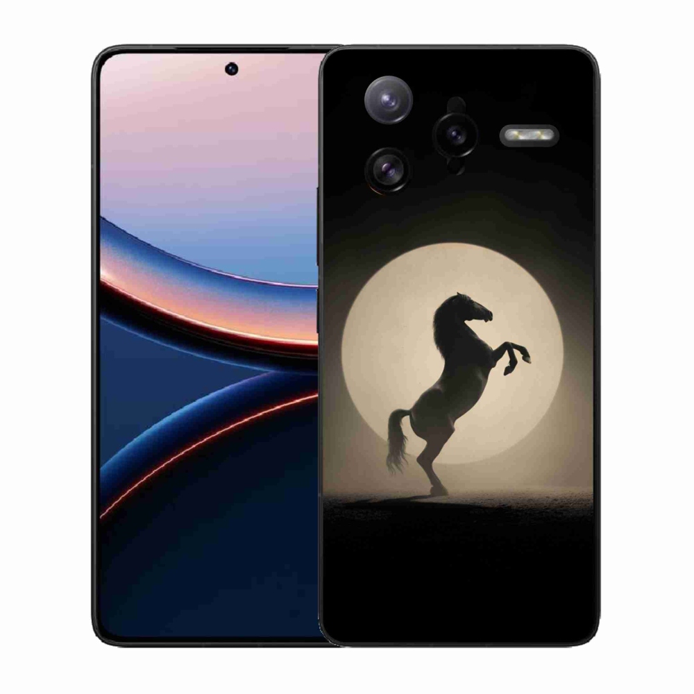 Gél borítás mmCase a Xiaomi Poco F7 Ultra számára - ló sziluettben