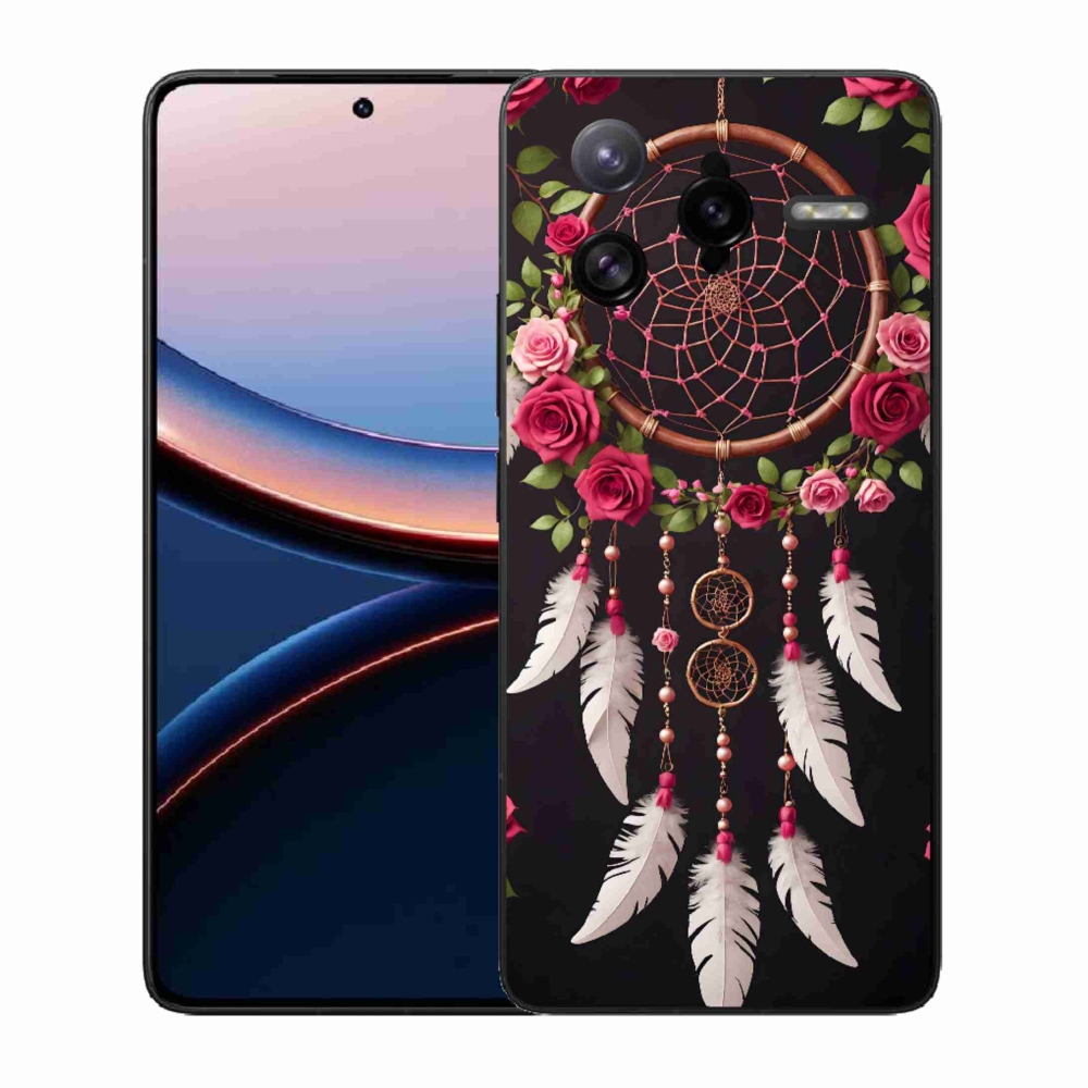 Gél borítás mmCase a Xiaomi Poco F7 Ultra számára - álomfogó rózsákkal