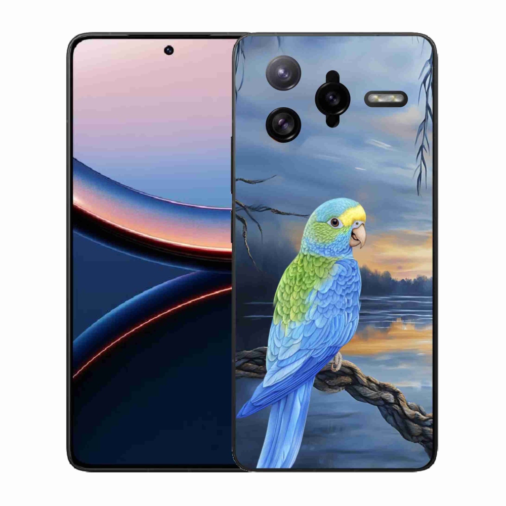 Gél borítás mmCase a Xiaomi Poco F7 Ultra készülékhez - kék papagáj