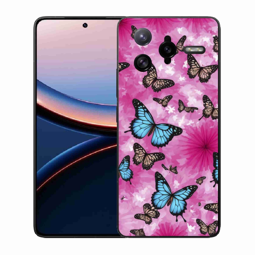 Gél borítás mmCase a Xiaomi Poco F7 Ultra számára - pillangó kert