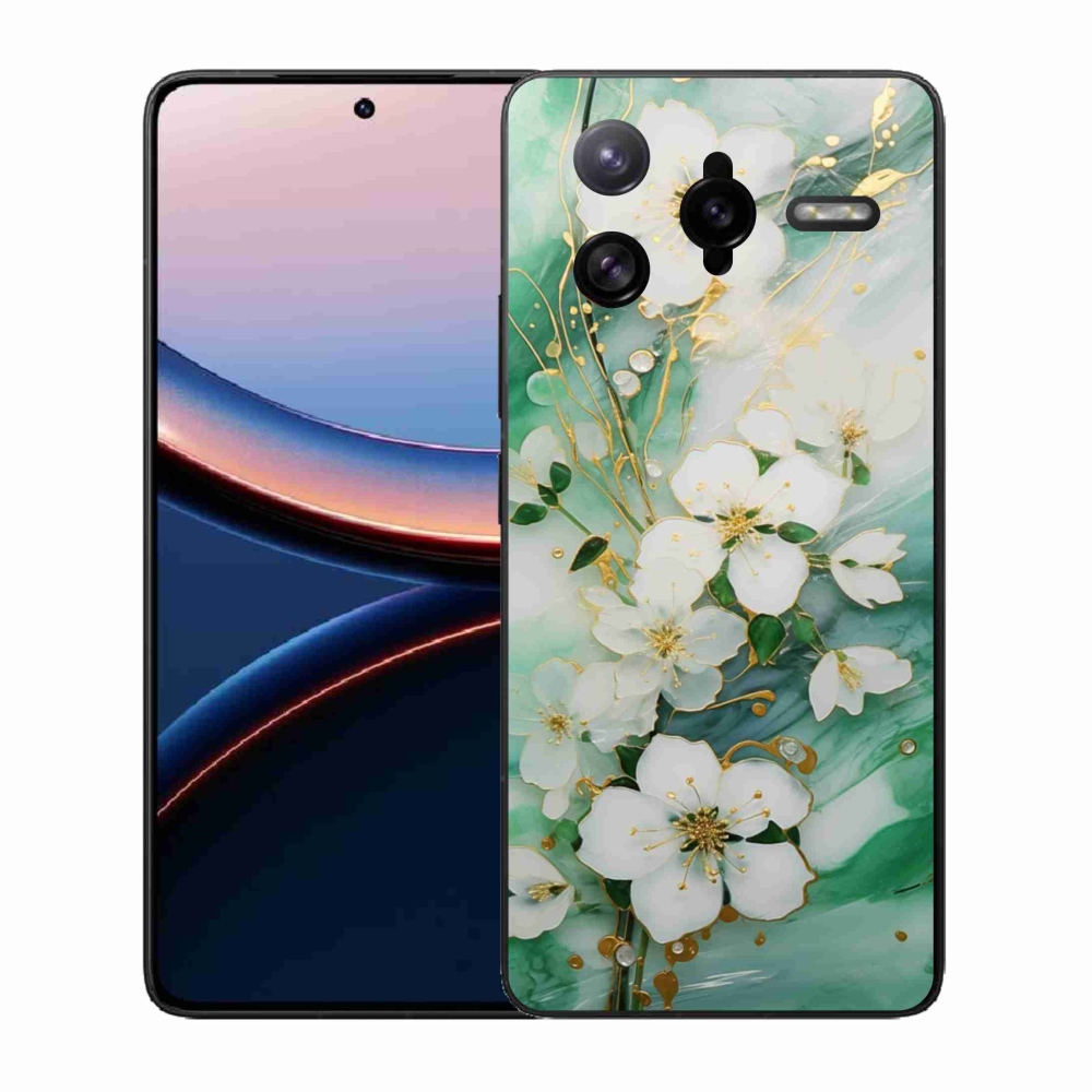 Gél borító mmCase a Xiaomi Poco F7 Ultra számára - finom virágok