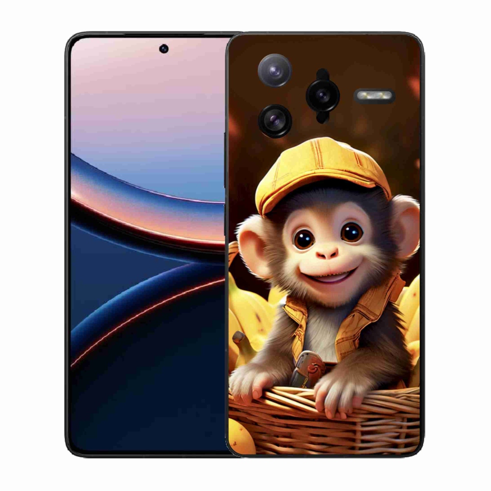 Gél borítás mmCase a Xiaomi Poco F7 Ultra számára - majom a kosárban