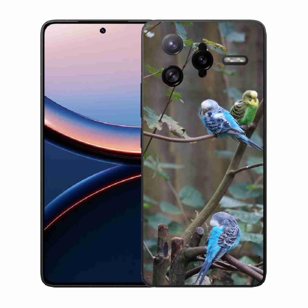 Gél borítás mmCase a Xiaomi Poco F7 Ultra számára - papagájok az ágon