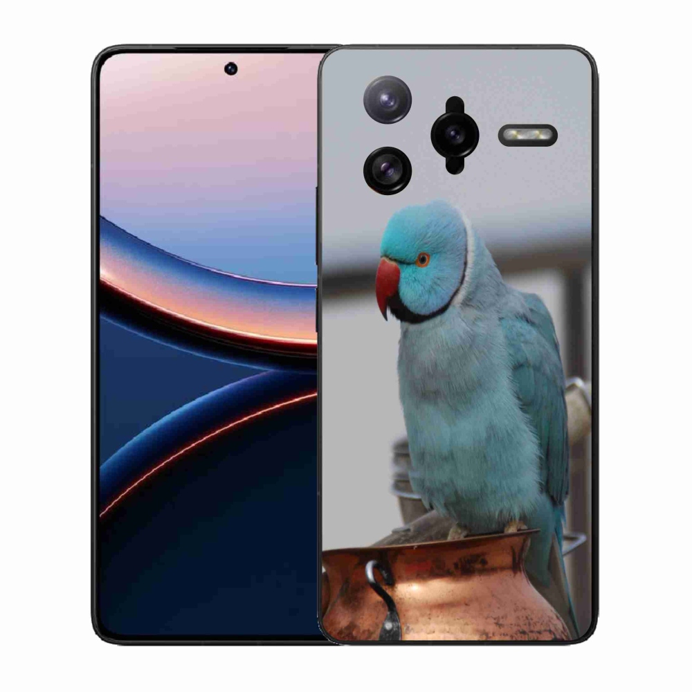 Gél borítás mmCase a Xiaomi Poco F7 Ultra készülékhez - papagáj alexander kék