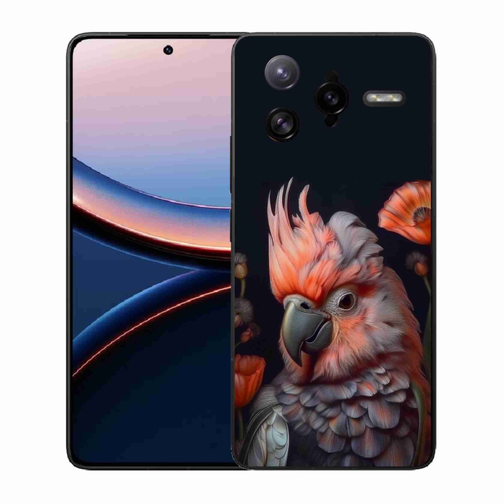 Gél borítás mmCase a Xiaomi Poco F7 Ultra számára - papagáj kakadu színekben
