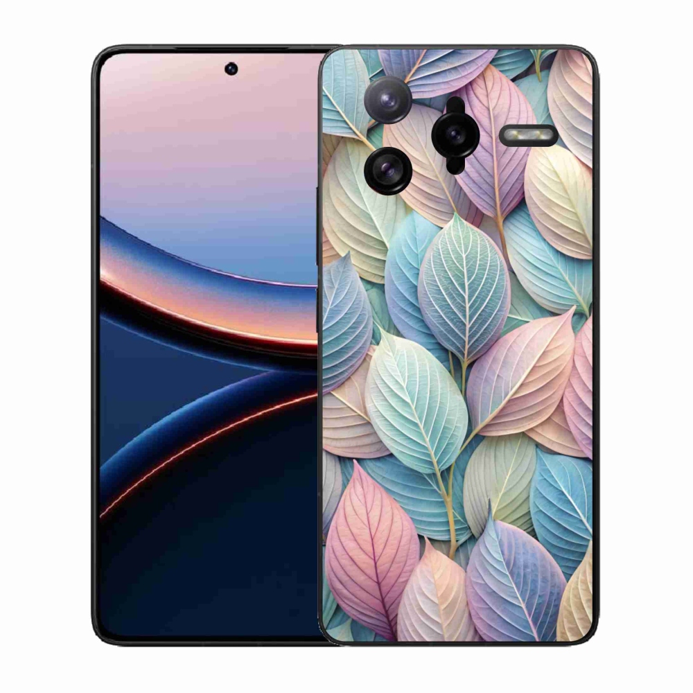 Gél borítás mmCase a Xiaomi Poco F7 Ultra számára - pasztell levelek