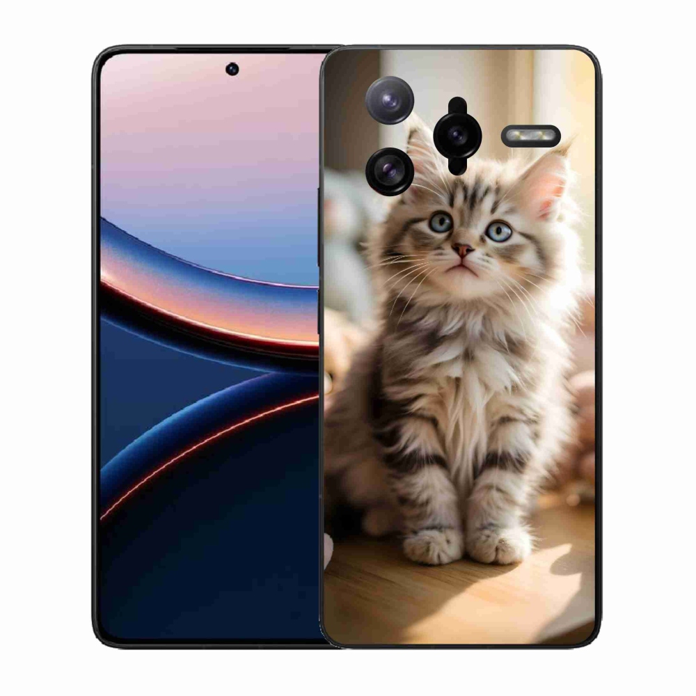 Gél borítás mmCase a Xiaomi Poco F7 Ultra számára - aranyos cica 10