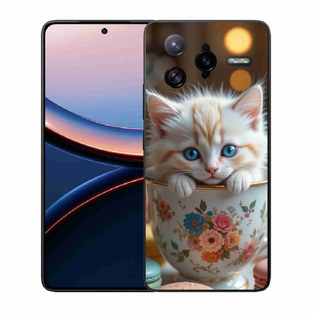 Gél borítás mmCase a Xiaomi Poco F7 Ultra számára - aranyos cica 6