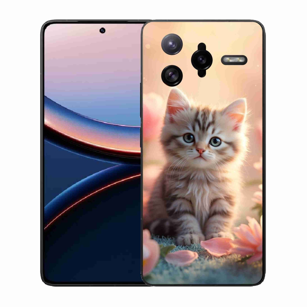 Gél borítás mmCase a Xiaomi Poco F7 Ultra számára - aranyos cica 8