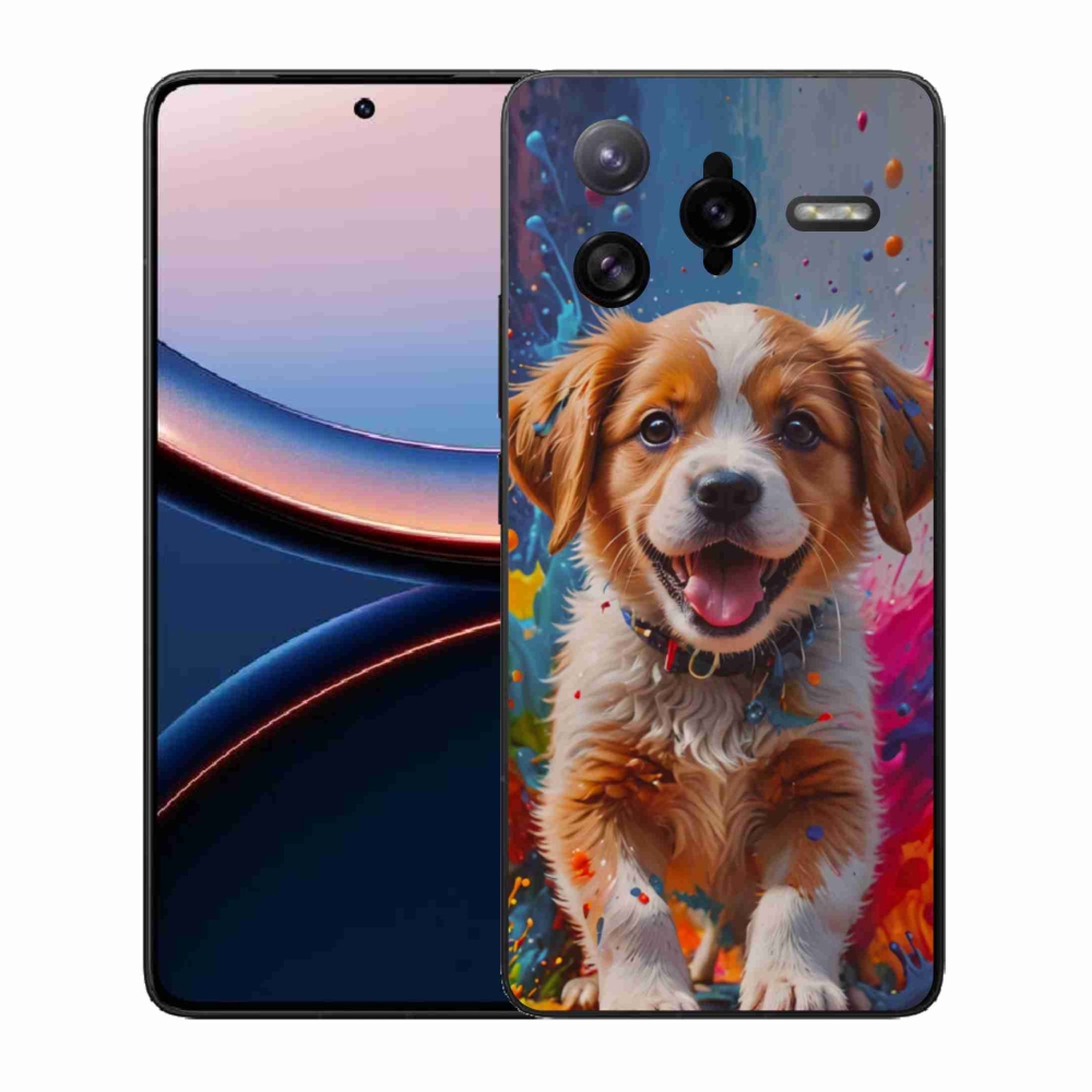 Gél borítás mmCase a Xiaomi Poco F7 Ultra számára - aranyos kiskutya 3