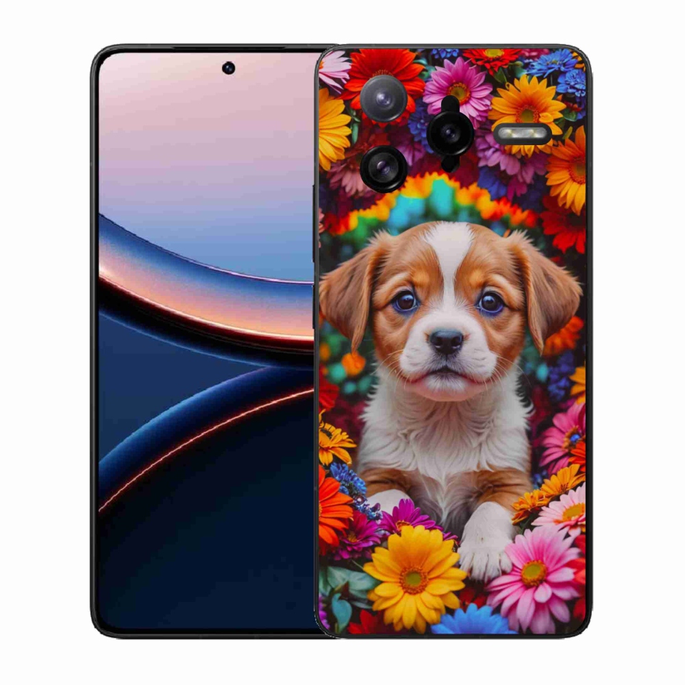 Gél borítás mmCase a Xiaomi Poco F7 Ultra számára - aranyos kiskutya