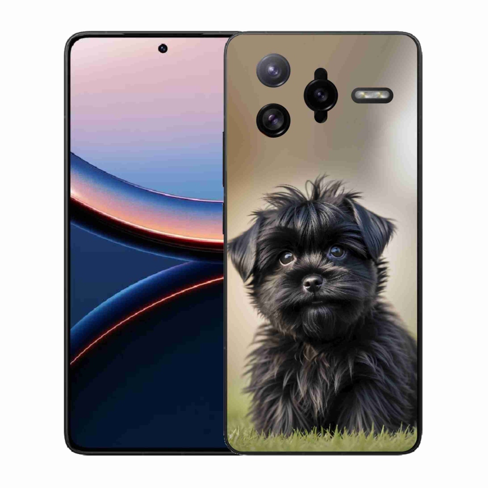 Gél borítás mmCase a Xiaomi Poco F7 Ultra számára - aranyos fekete kutya