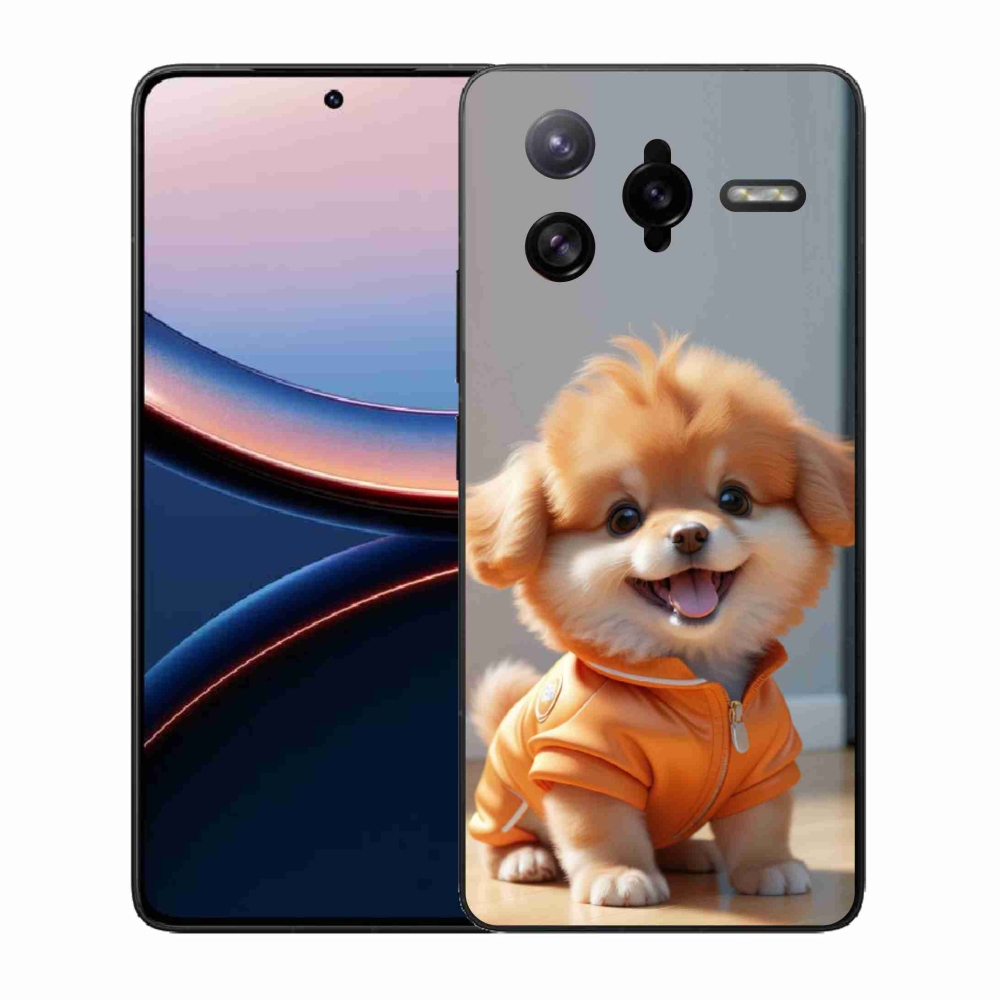 Gél borítás mmCase a Xiaomi Poco F7 Ultra számára - aranyos pomerániai pulóverben