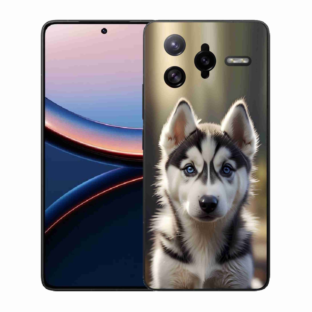 Gél borító mmCase a Xiaomi Poco F7 Ultra számára - aranyos szibériai husky