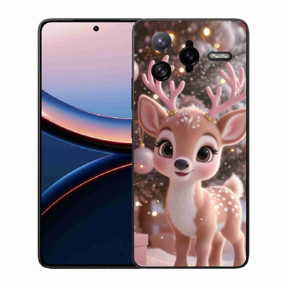 Gél borítás mmCase a Xiaomi Poco F7 Ultra számára - aranyos rénszarvas