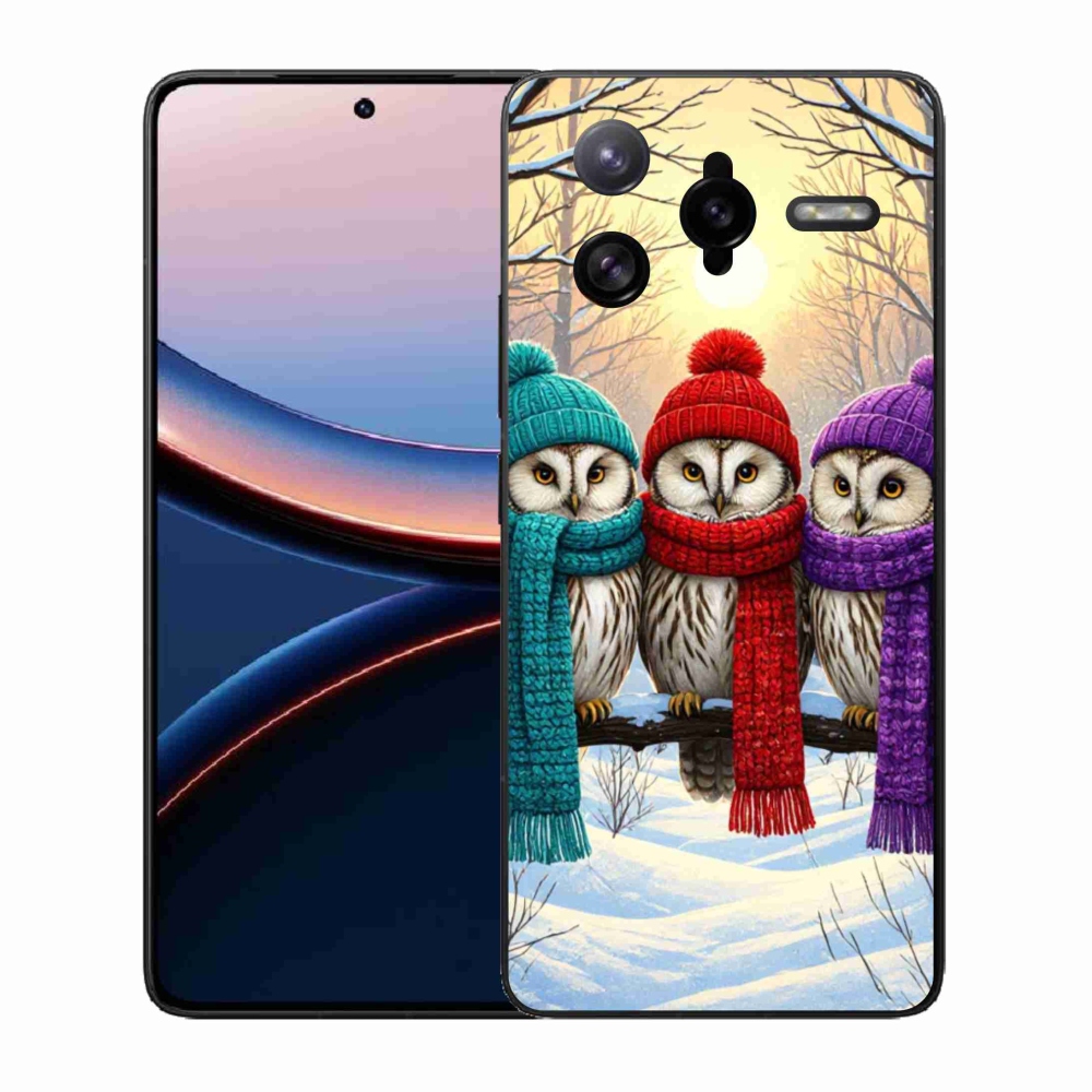 Gél borítás mmCase a Xiaomi Poco F7 Ultra számára - bagoly barátok