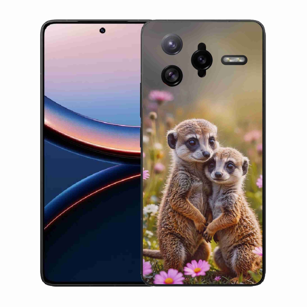Gél borítás mmCase a Xiaomi Poco F7 Ultra számára - szurikátás duó