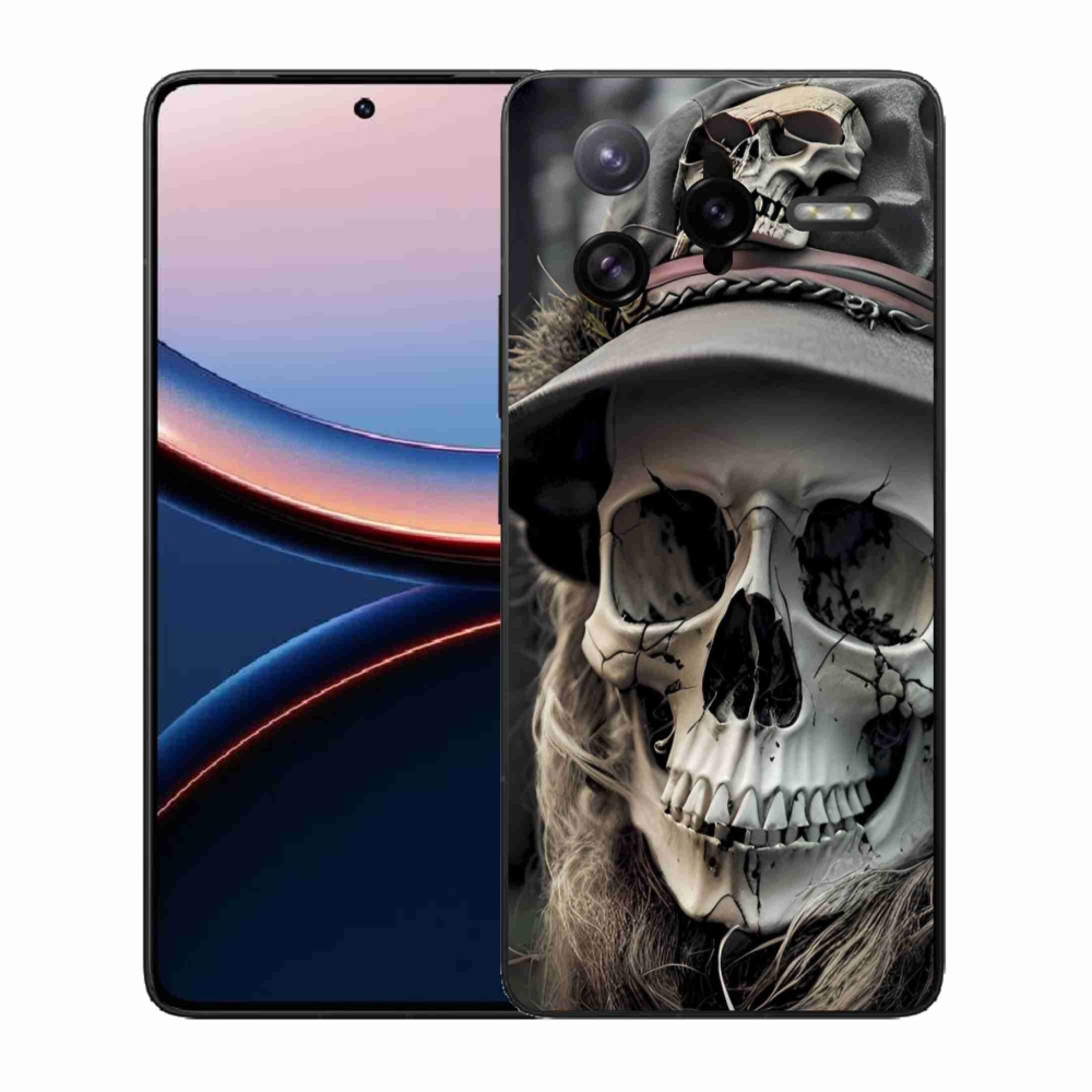 Gél borítás mmCase a Xiaomi Poco F7 Ultra számára - sötét koponya