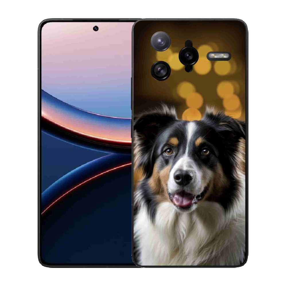 Gél borítás mmCase a Xiaomi Poco F7 Ultra számára - mosolygó ausztrál juhászkutya