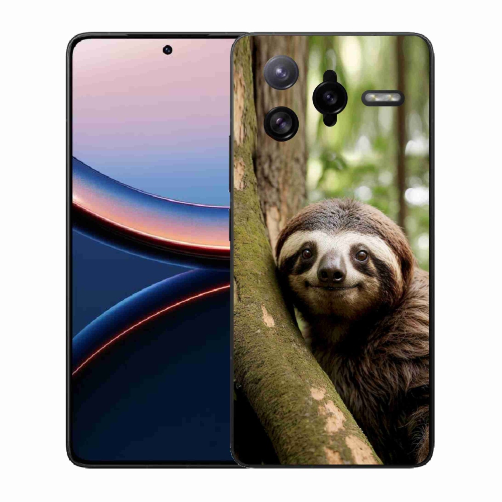 Gél borítás mmCase a Xiaomi Poco F7 Ultra számára - mosolygó lajhár
