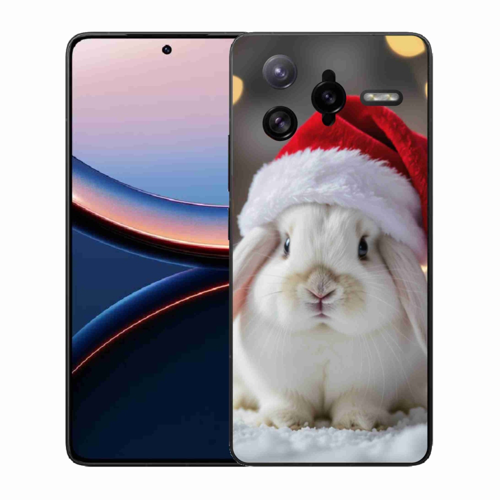 Gél borítás mmCase a Xiaomi Poco F7 Ultra számára - karácsonyi nyuszi