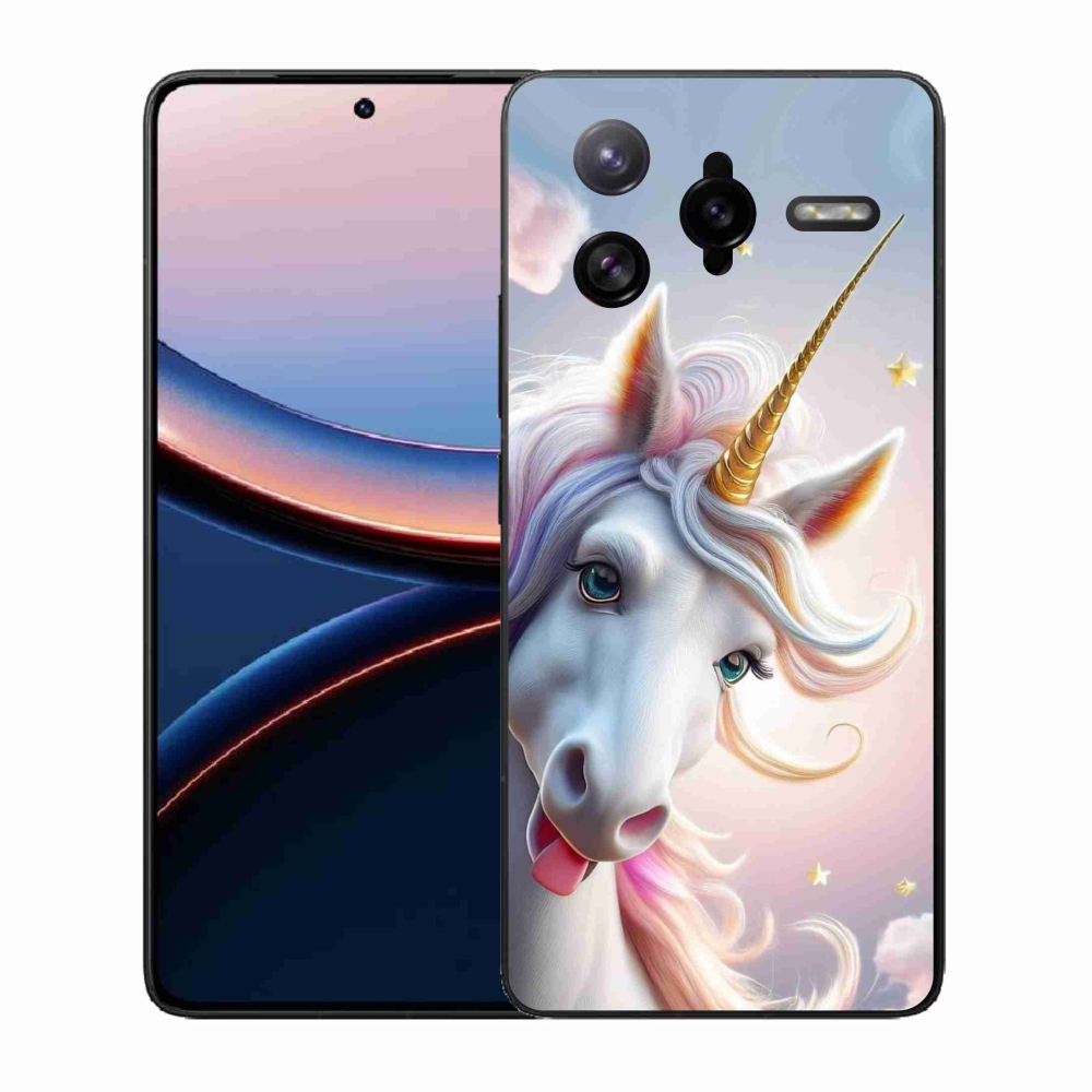 Gél borítás mmCase a Xiaomi Poco F7 Ultra számára - vidám egyszarvú