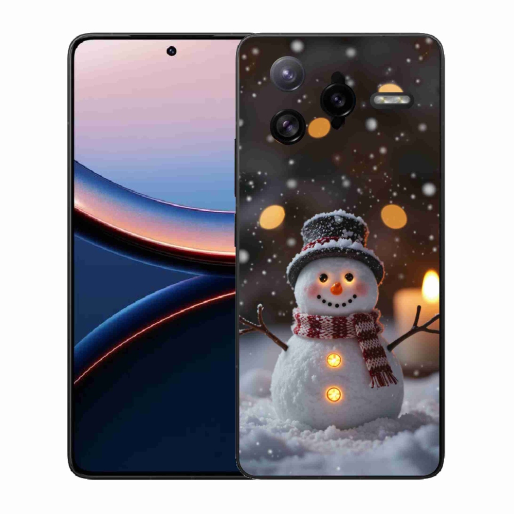 Gél borítás mmCase a Xiaomi Poco F7 Ultra számára - vidám hóember