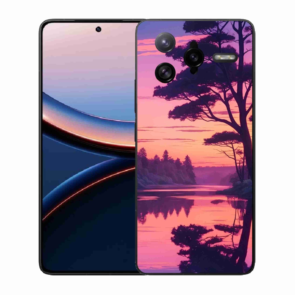 Gél borítás mmCase a Xiaomi Poco F7 Ultra számára - naplemente a tó felett