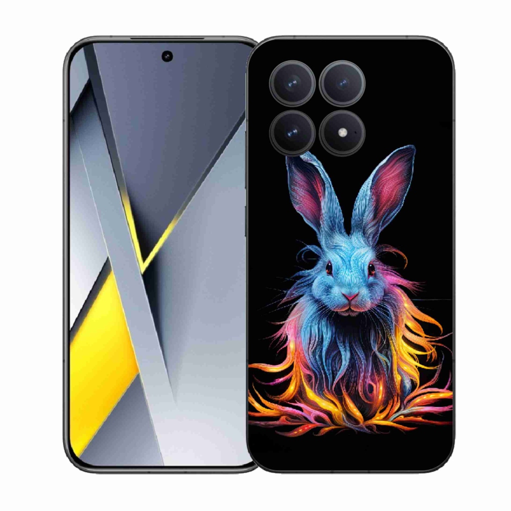 Gél borítás mmCase a Xiaomi Poco F8 Pro számára - absztrakt nyúl
