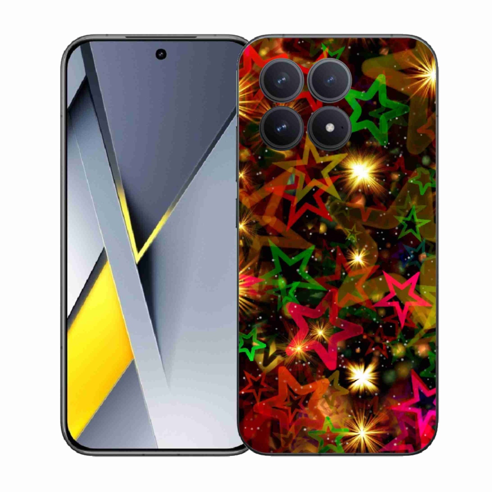 Gél borítás mmCase a Xiaomi Poco F8 Pro számára - színes csillagok