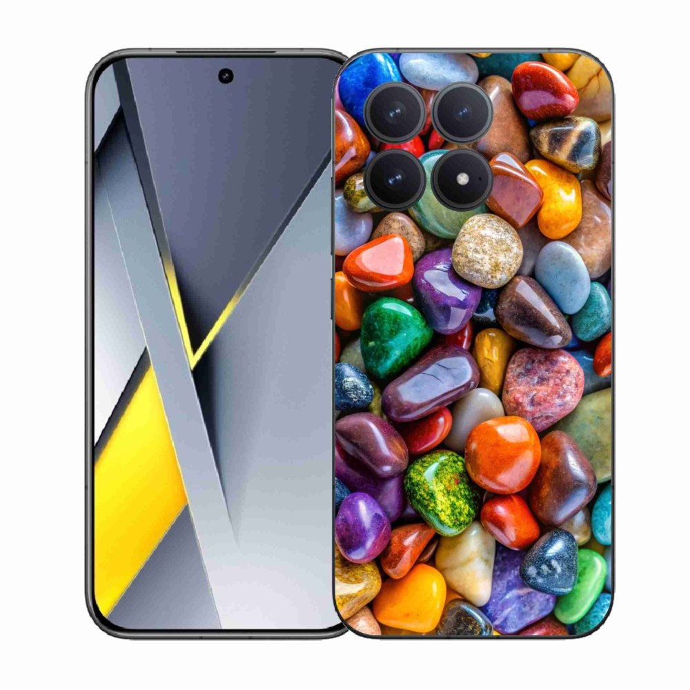 Gél borítás mmCase a Xiaomi Poco F8 Pro számára - színes strasszkövek