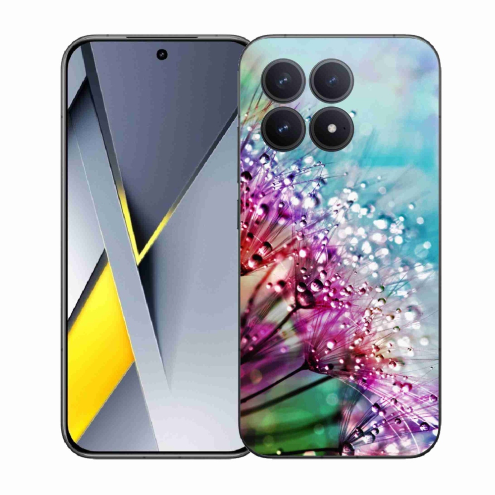 Gél borítás mmCase a Xiaomi Poco F8 Pro számára - színes virágok