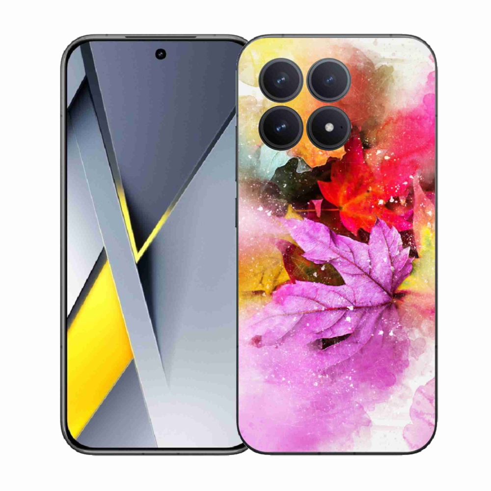 Gél borítás mmCase a Xiaomi Poco F8 Pro számára - színes levelek