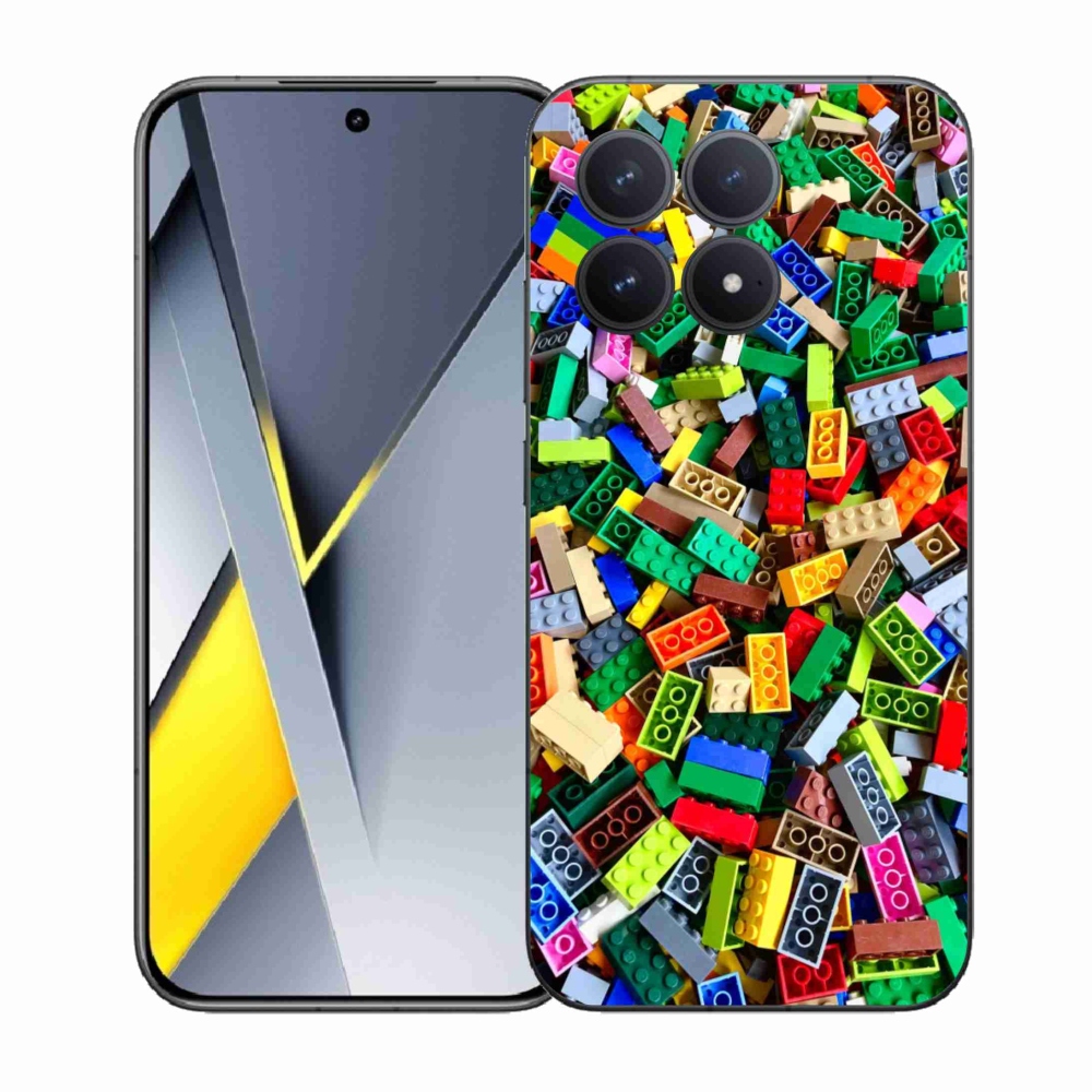 Gél borítás mmCase a Xiaomi Poco F8 Pro számára - színes építőelemek