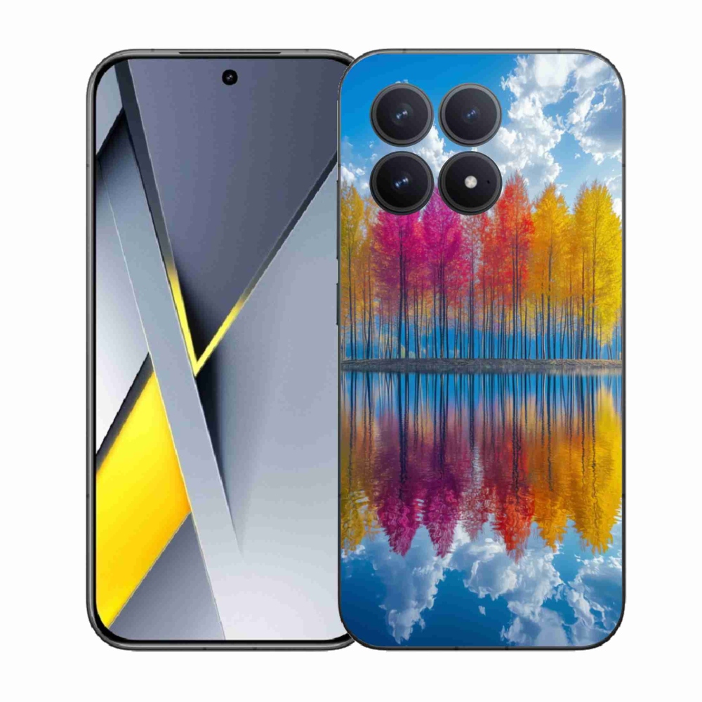 Gél borítás mmCase a Xiaomi Poco F8 Pro számára - színes fák