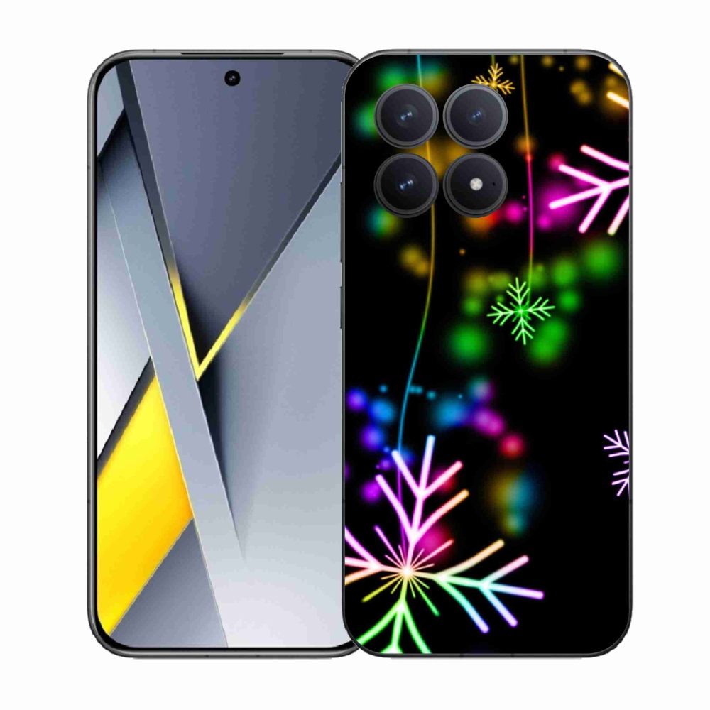 Zselés borítás mmCase a Xiaomi Poco F8 Pro számára - színes pelyhekkel