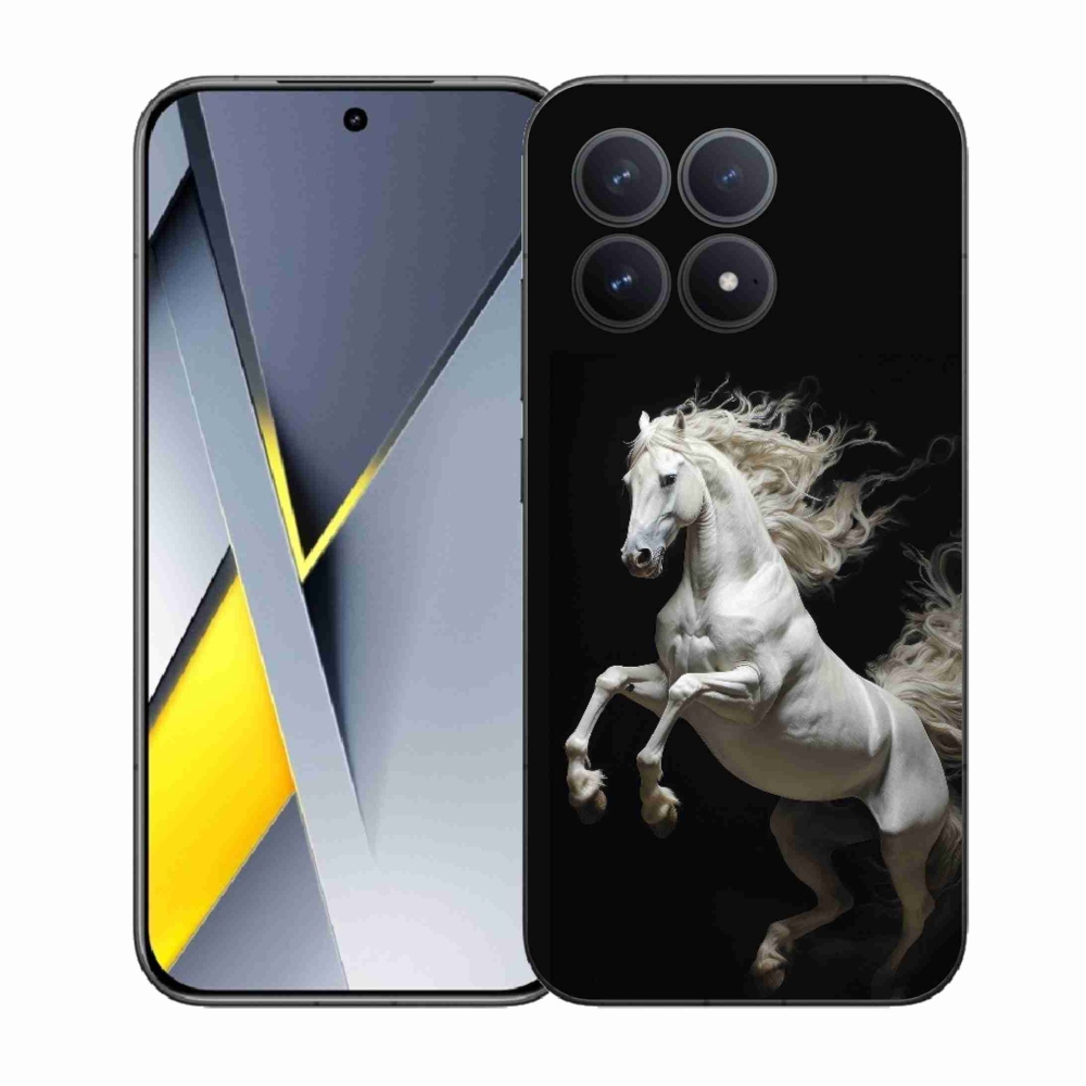 Gél borítás mmCase a Xiaomi Poco F8 Pro számára - fehér ló 4