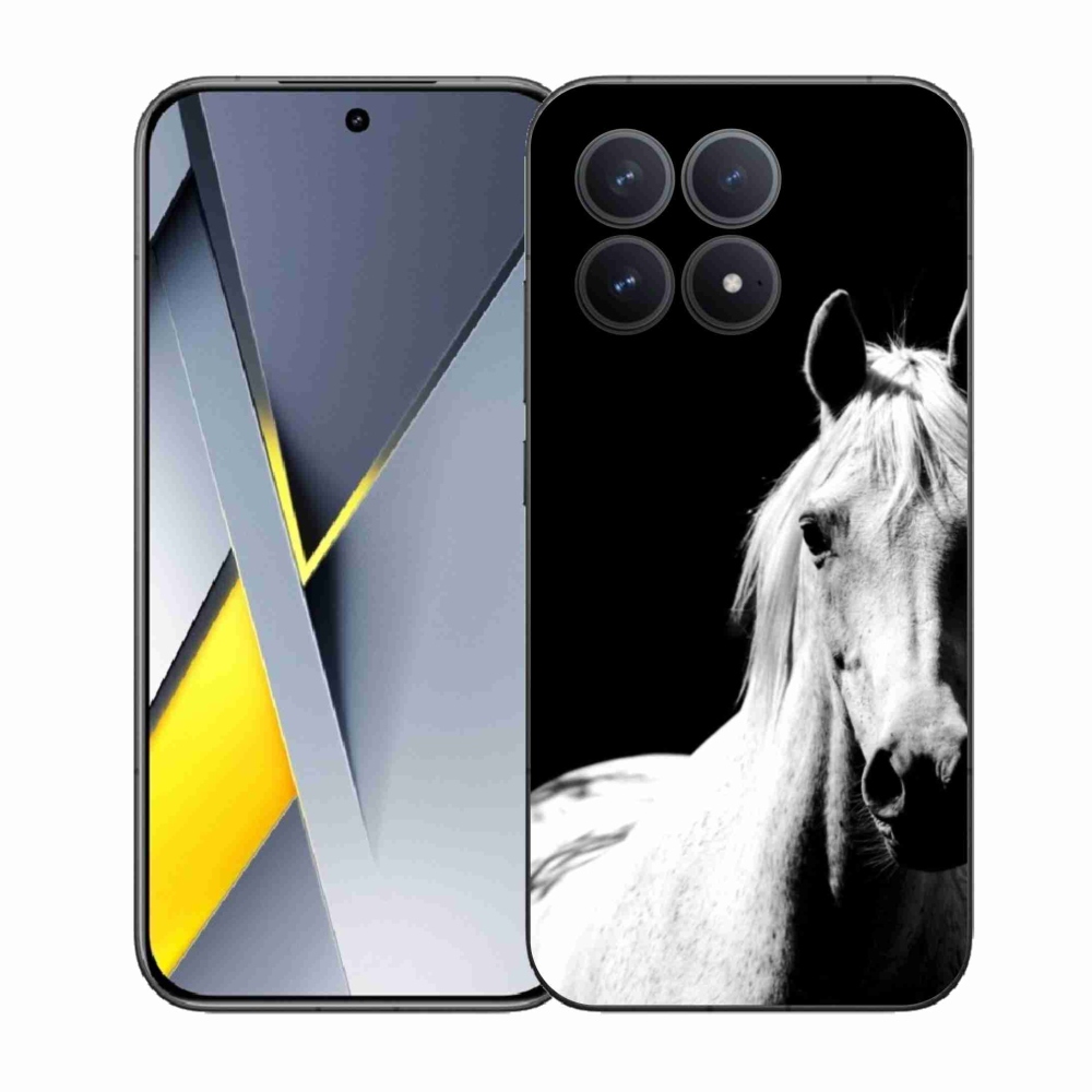 Gél borítás mmCase a Xiaomi Poco F8 Pro számára - fehér ló 5